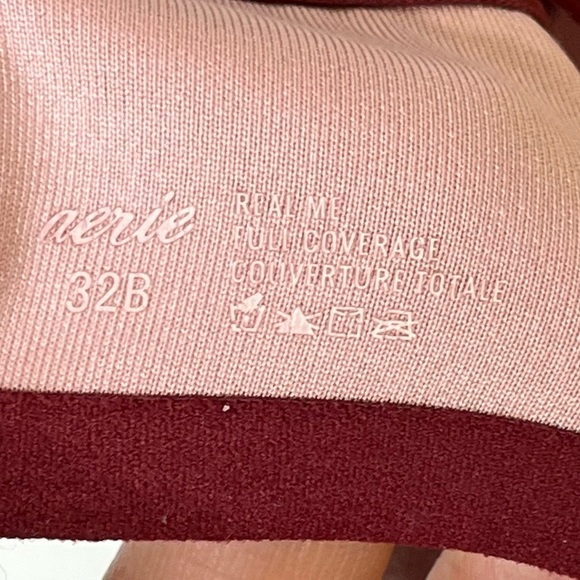 AERIE 32B Real Me Full Coverage Bra Set of 2 Stars - Picture 6 of 12